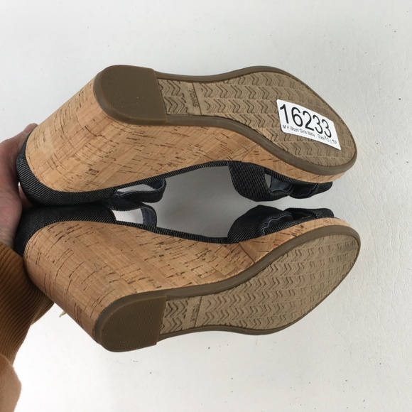 Toms Gray Clarissa Wedges T1016233 - Picture 6 of 6